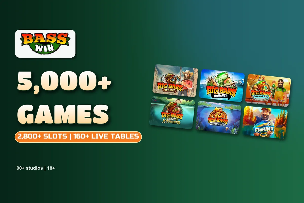 Basswin casino online games: Big Bass Splash, Big Bass Bonanza and more